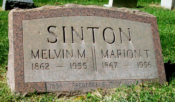 Headstone of Prudence Louise Mick (n&eacute;e Sinton) 1896 - 1980