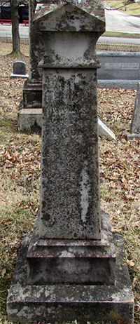 Headstone of Ann Sinton Adams (n&eacute;e Murphy) 1812 - 1881