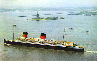 Photograph of the S.S. Libert&eacute;, Compagnie G&eacute;n&eacute;rale Transatlantique